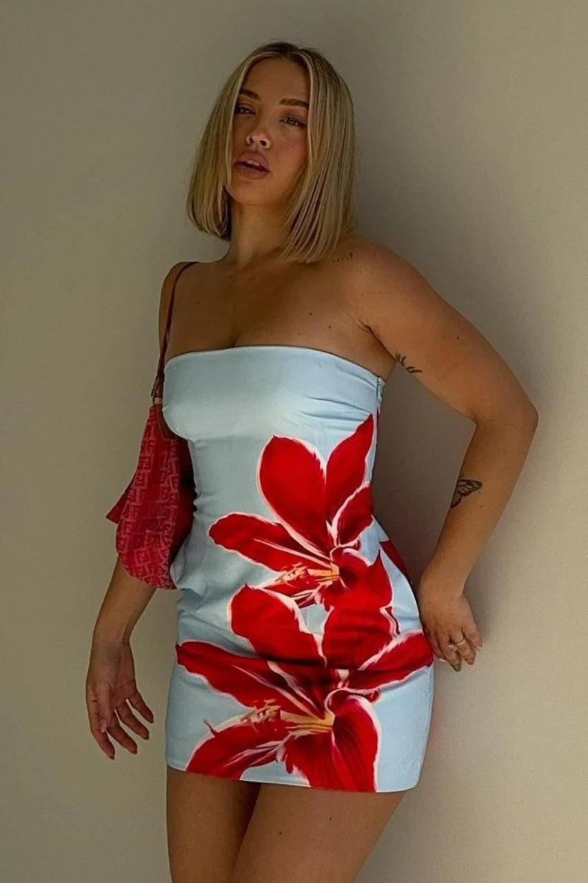 Summer Rose Mini Dress