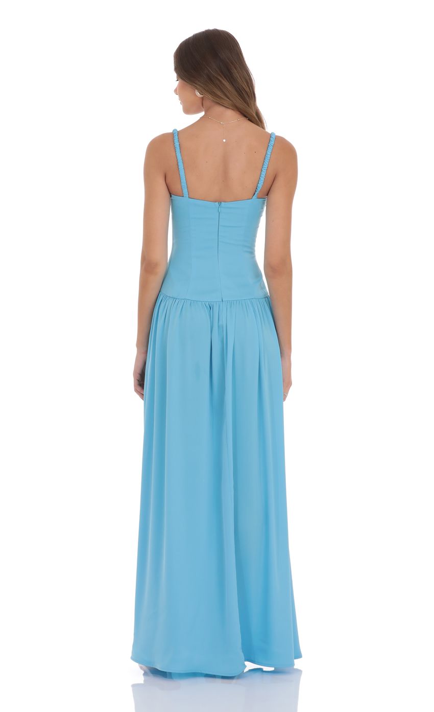 Bella Aqua Blue Maxi Dress