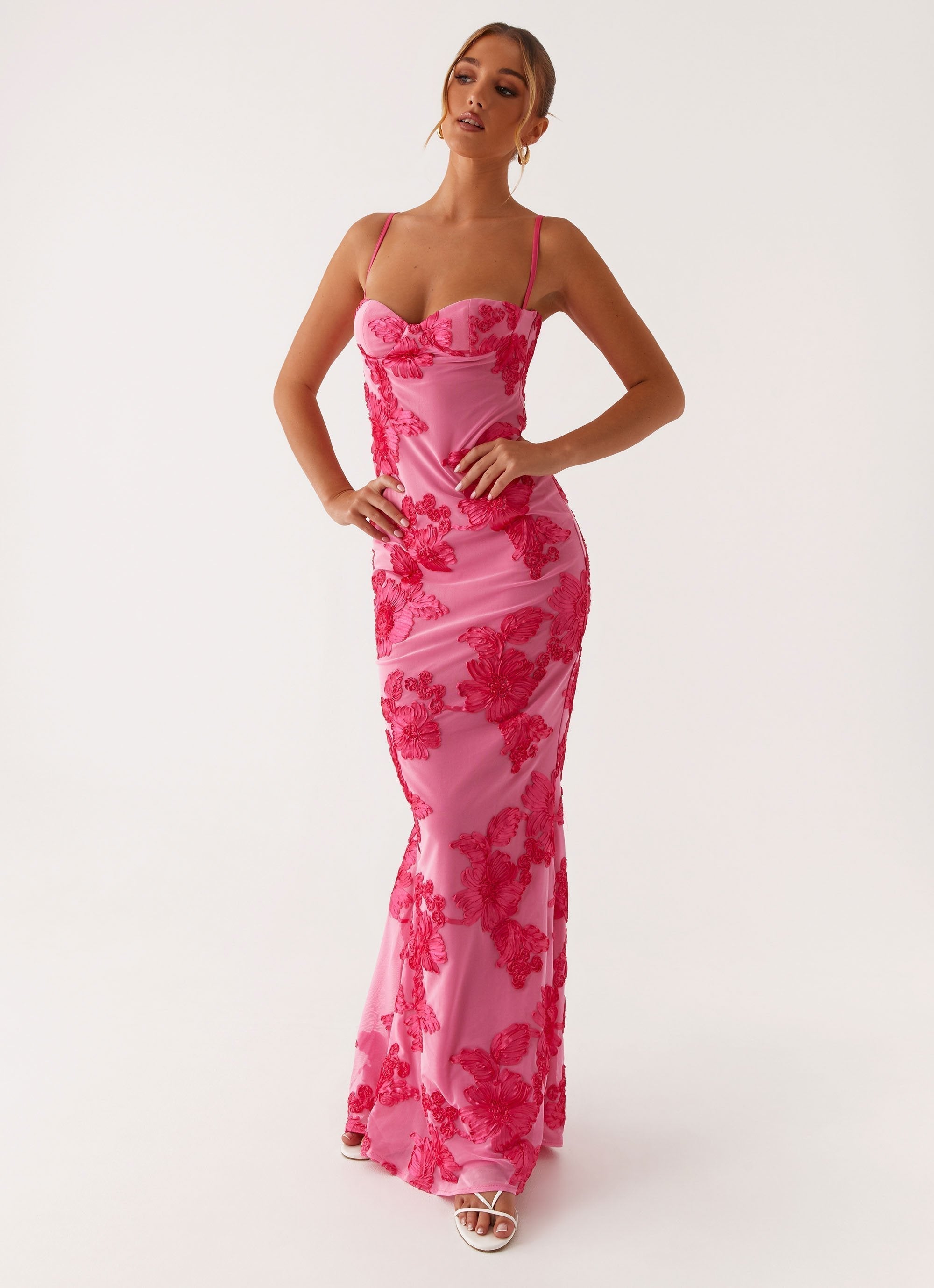 Chloe Pink Maxi Dress
