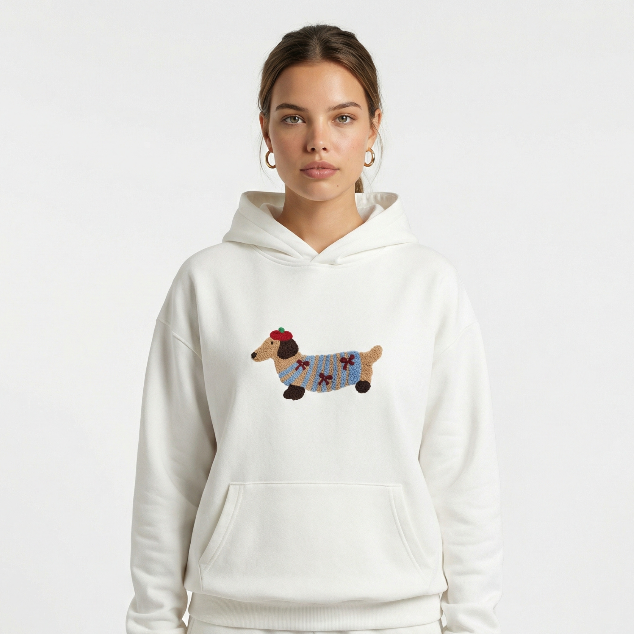 Trend Embroidered Hoodie
