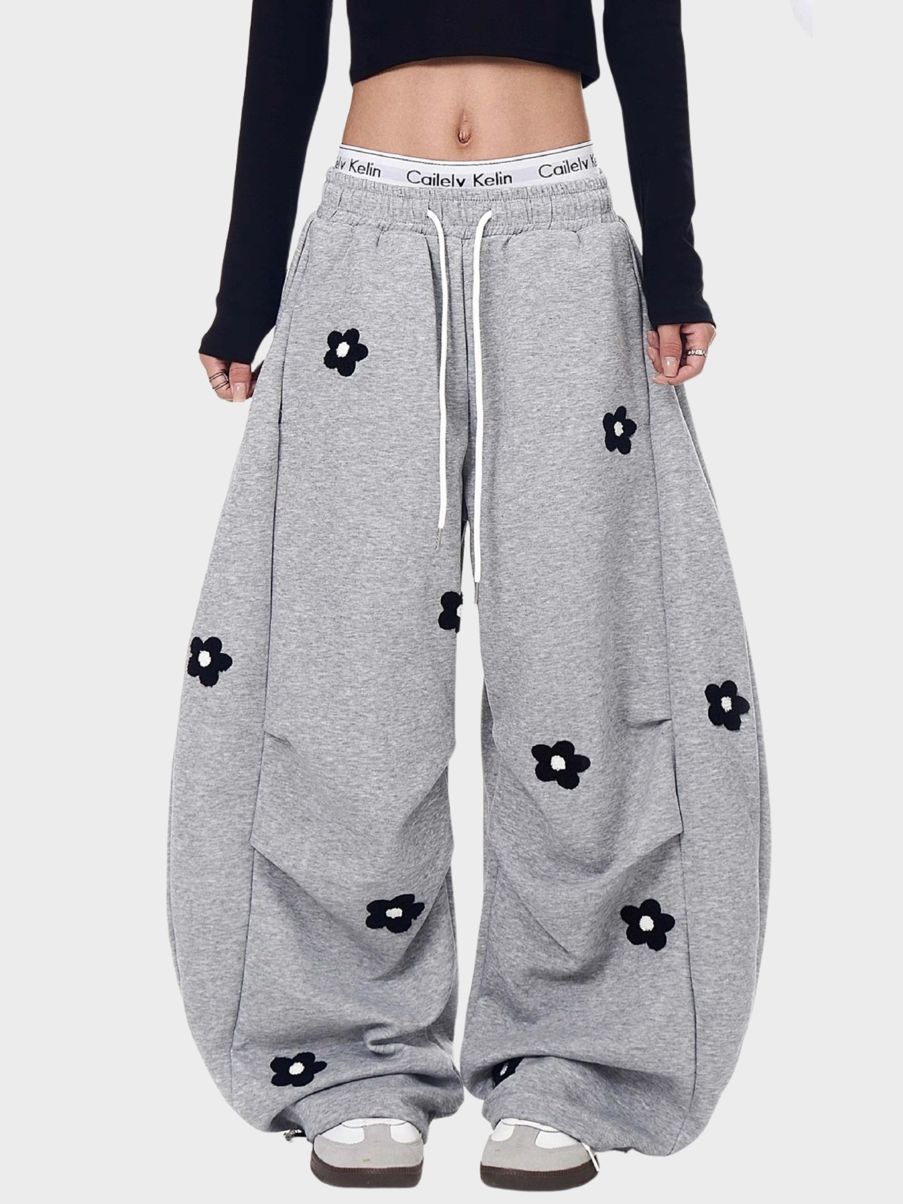 Embroidered Bloom Sweatpants