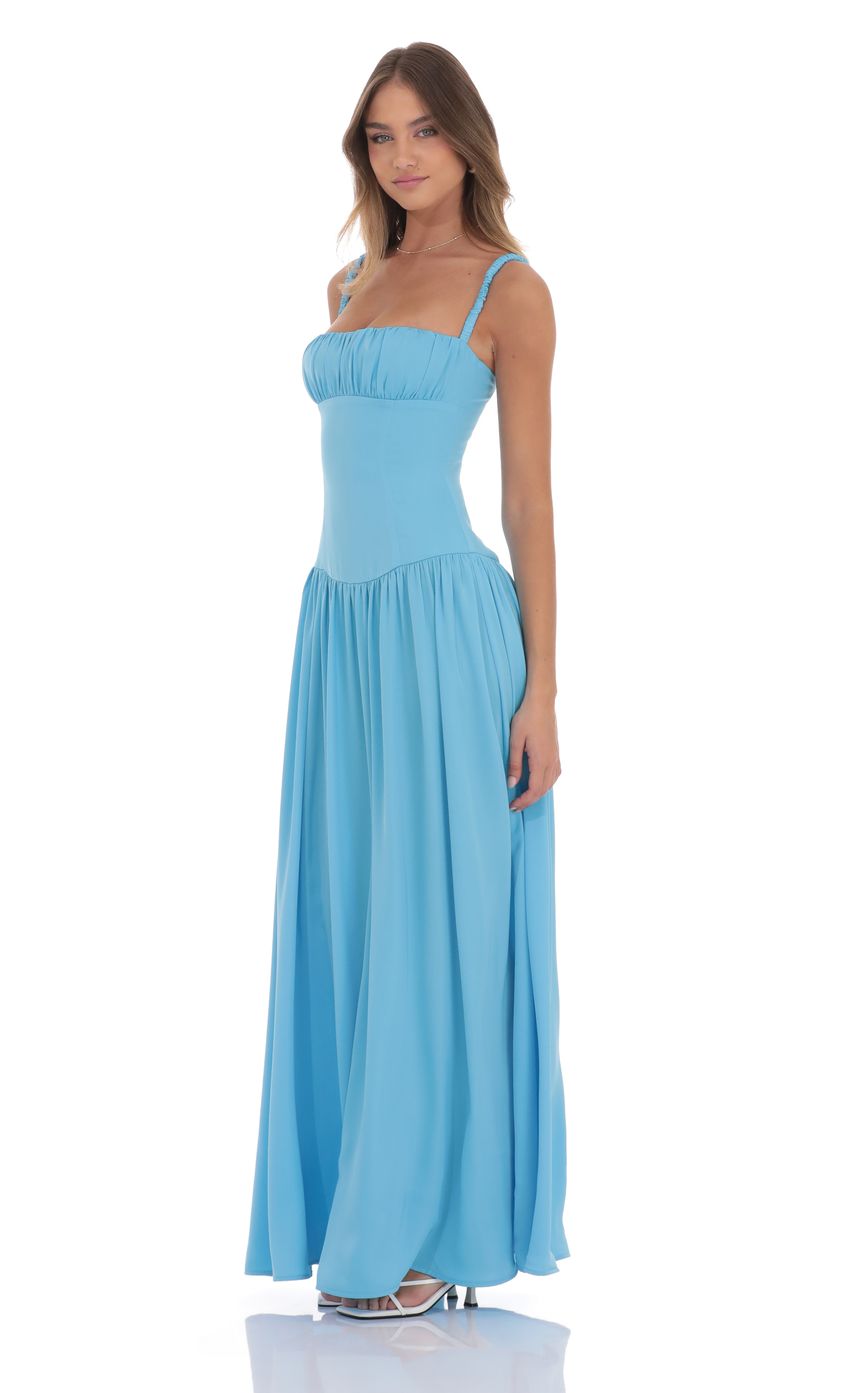 Bella Aqua Blue Maxi Dress