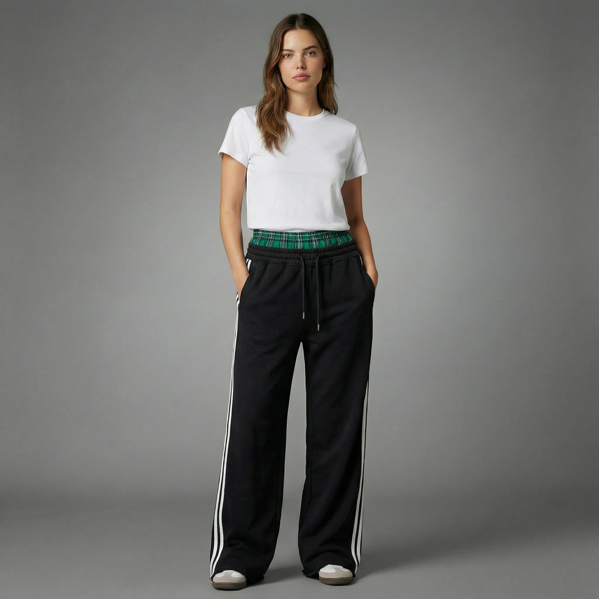 Double Waist Baggy Sweatpants