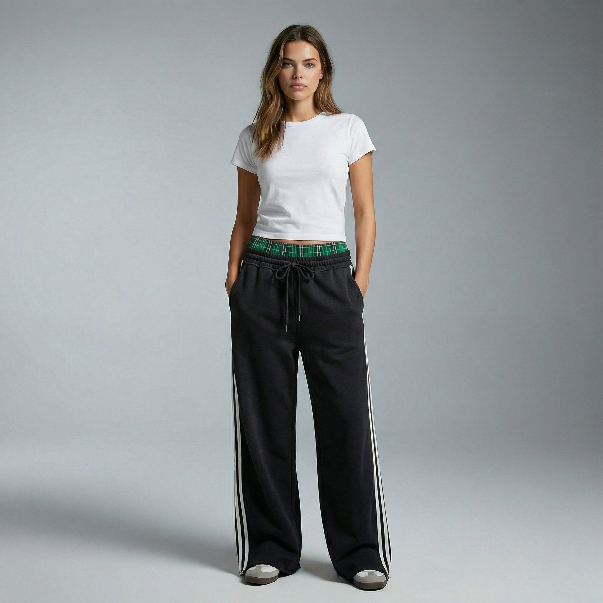 Double Waist Baggy Sweatpants