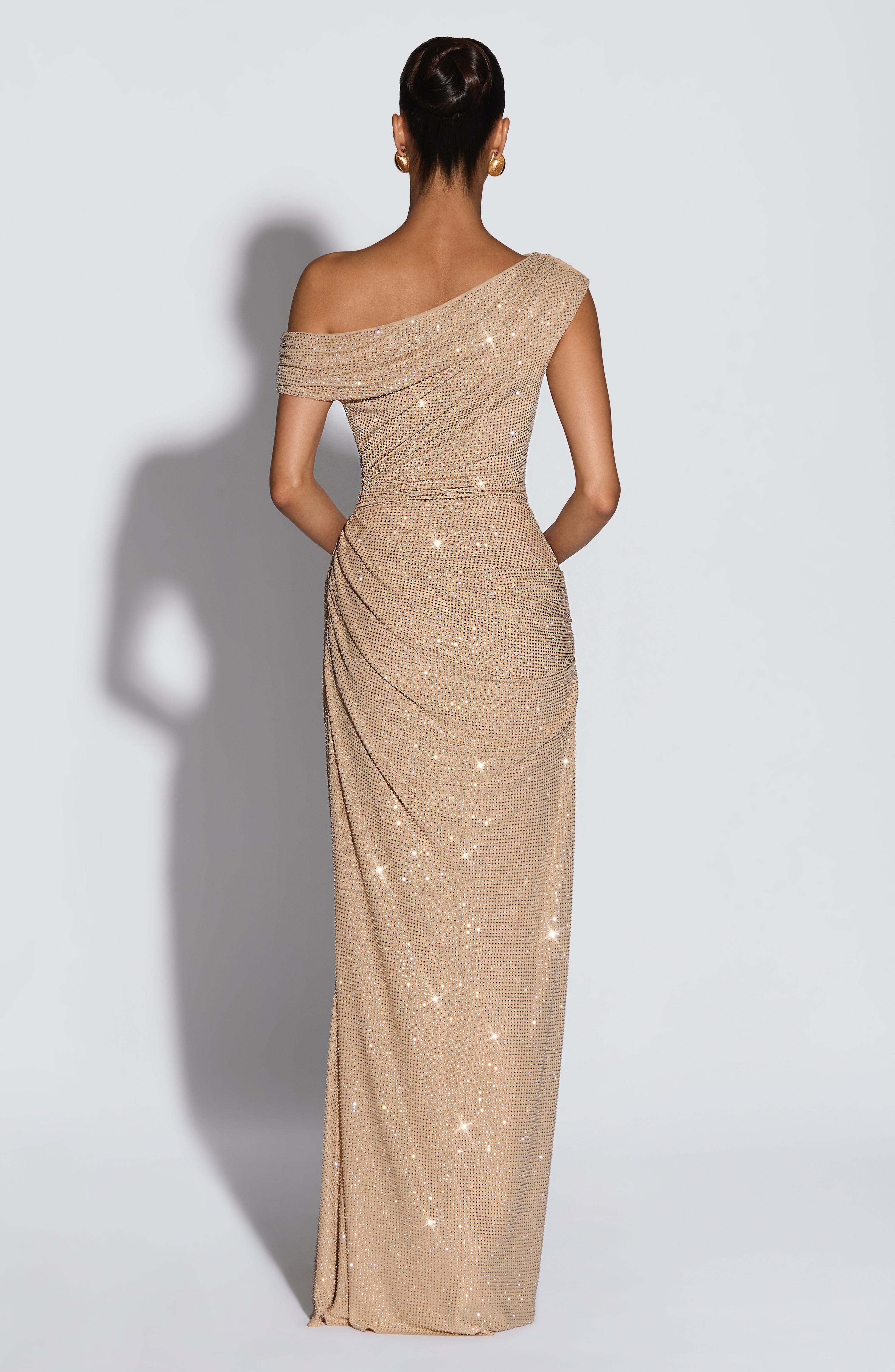 Sparkle Gold Maxi Dress