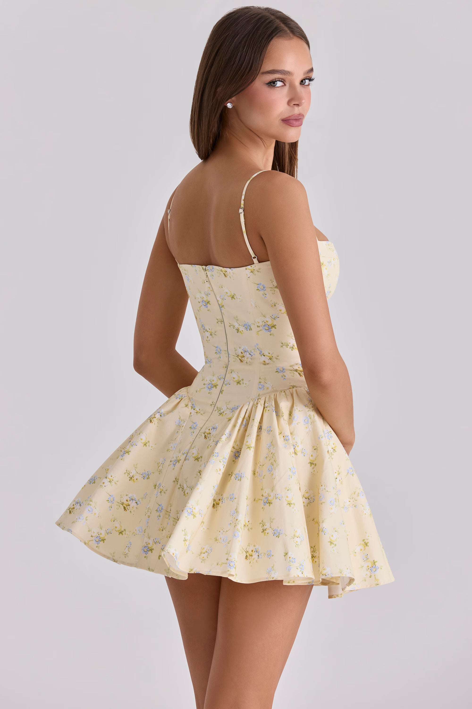Lemon Corset Mini Dress