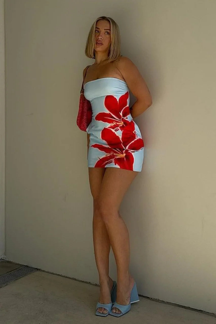 Summer Rose Mini Dress