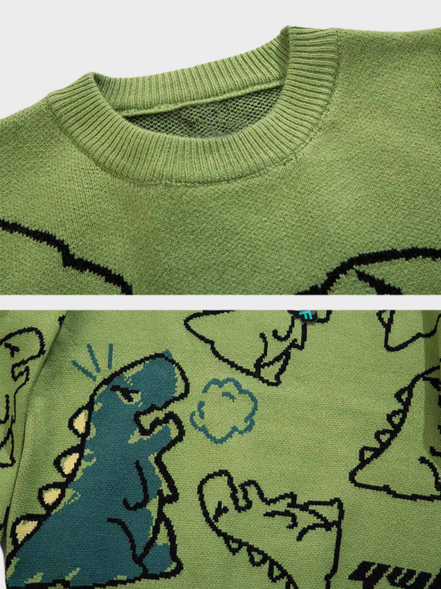 Dino Street Knit Sweater
