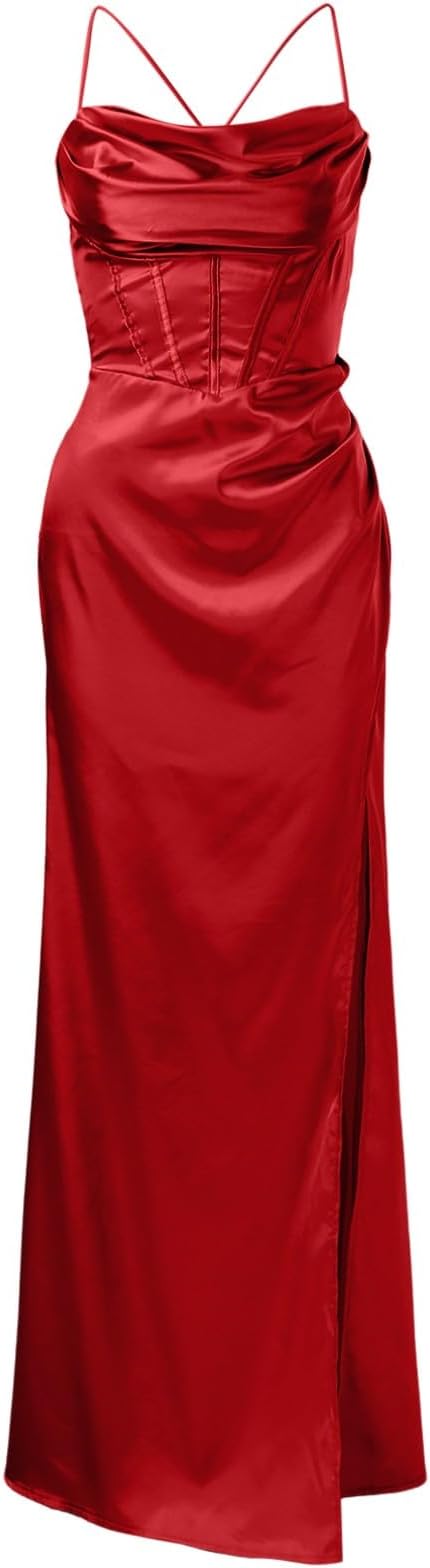 Red Aura Maxi Dress