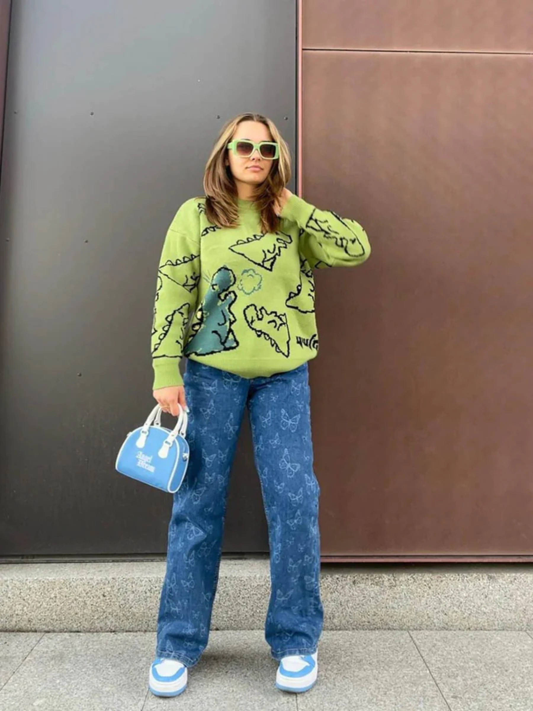 Dino Street Knit Sweater