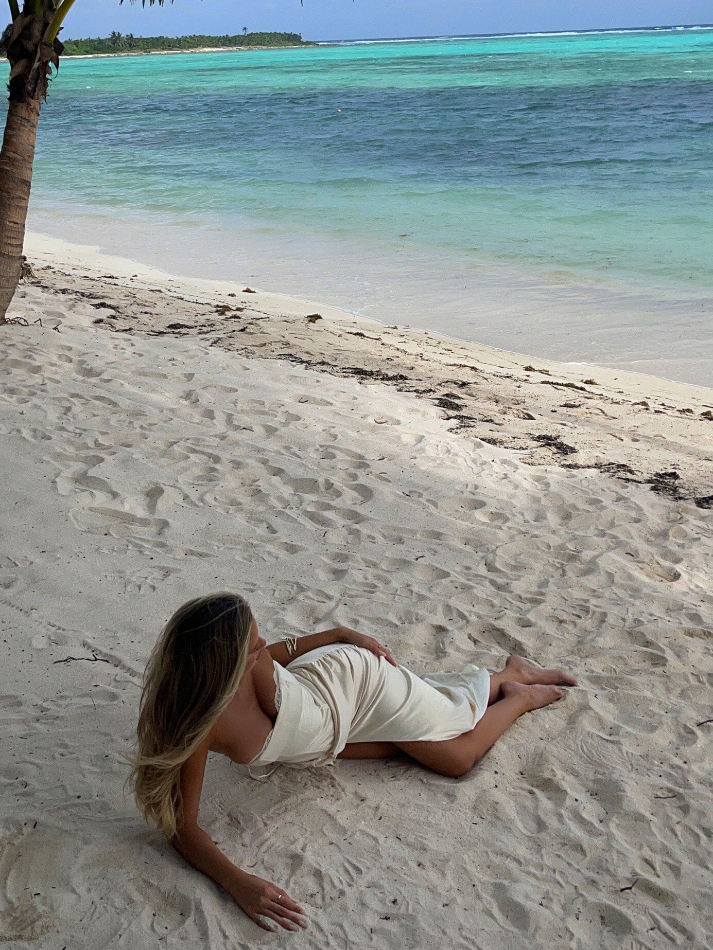 Ivory Blossom Maxi Dress