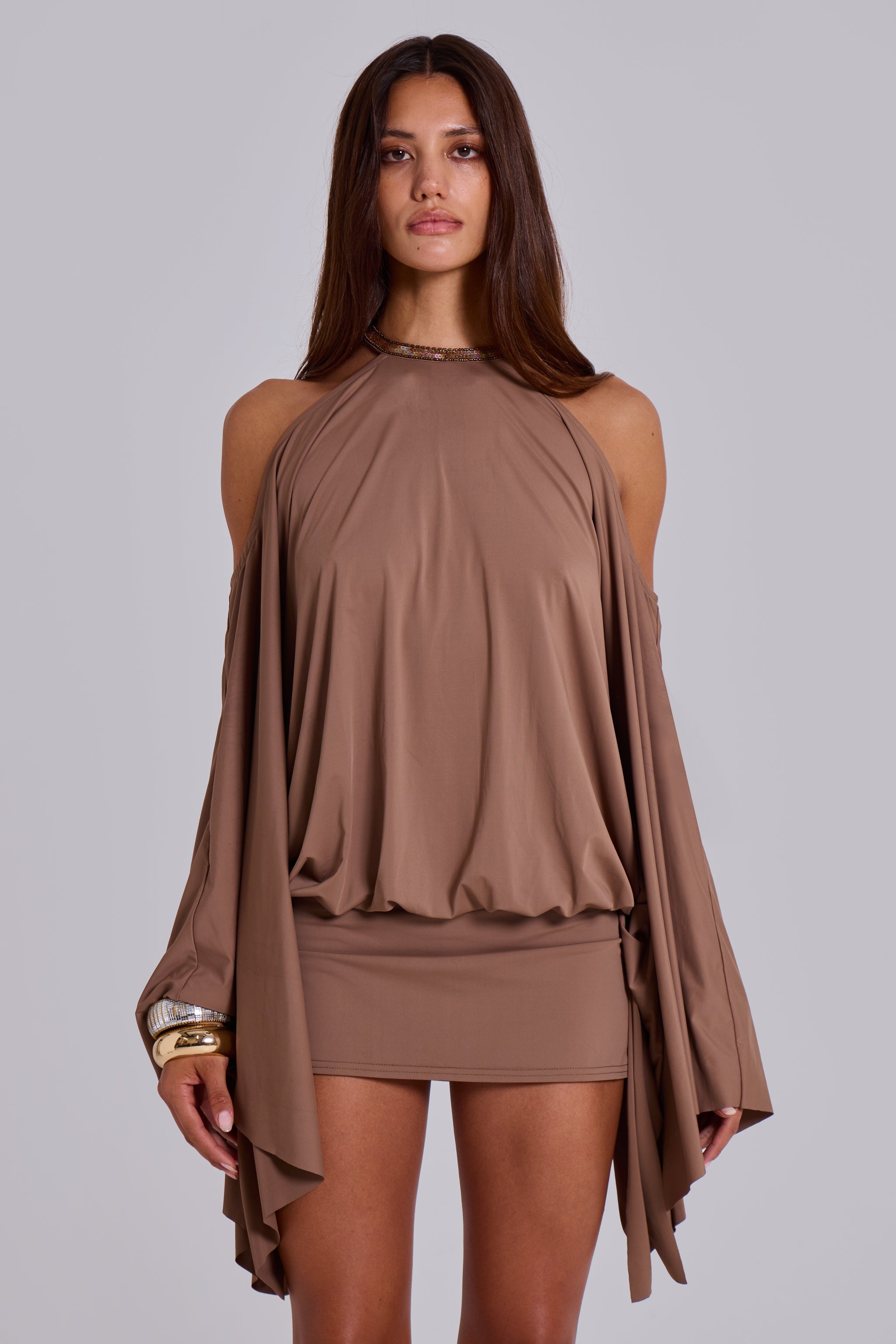 Embellished Butterfly Mini Dress