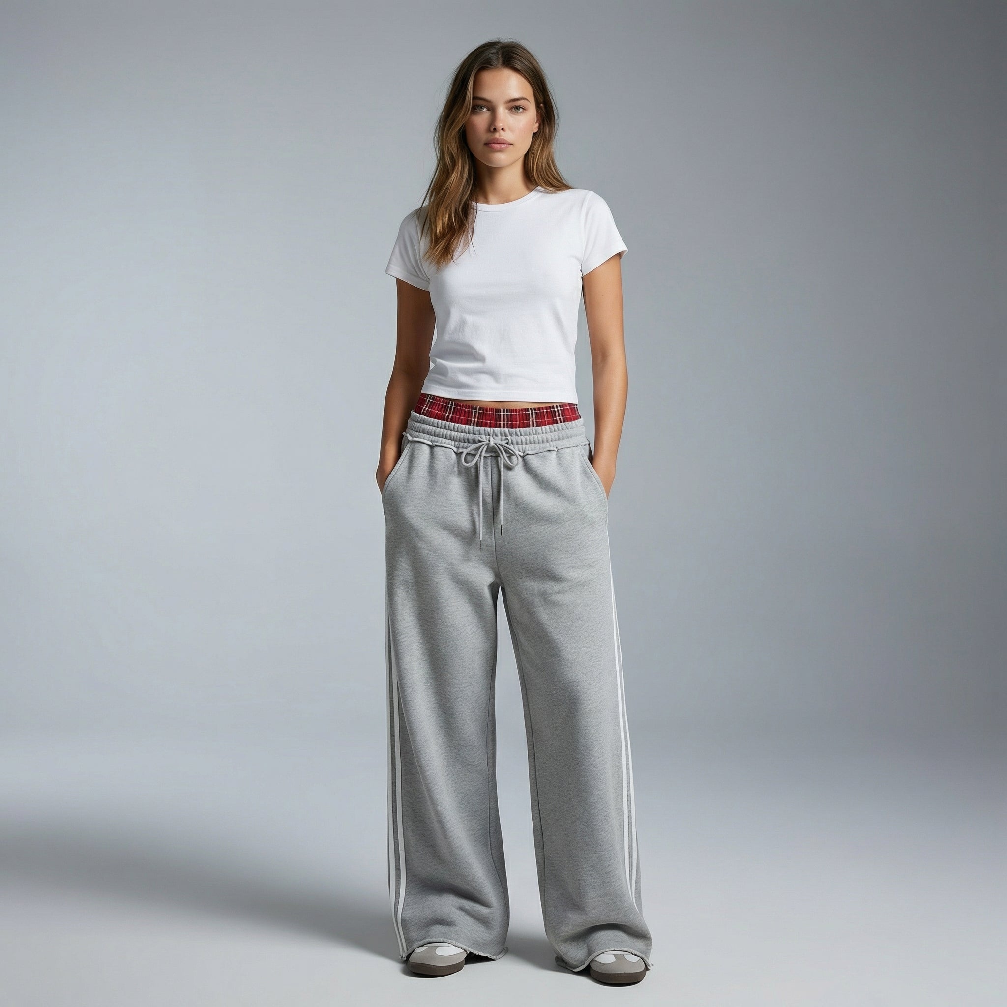 Double Waist Baggy Sweatpants