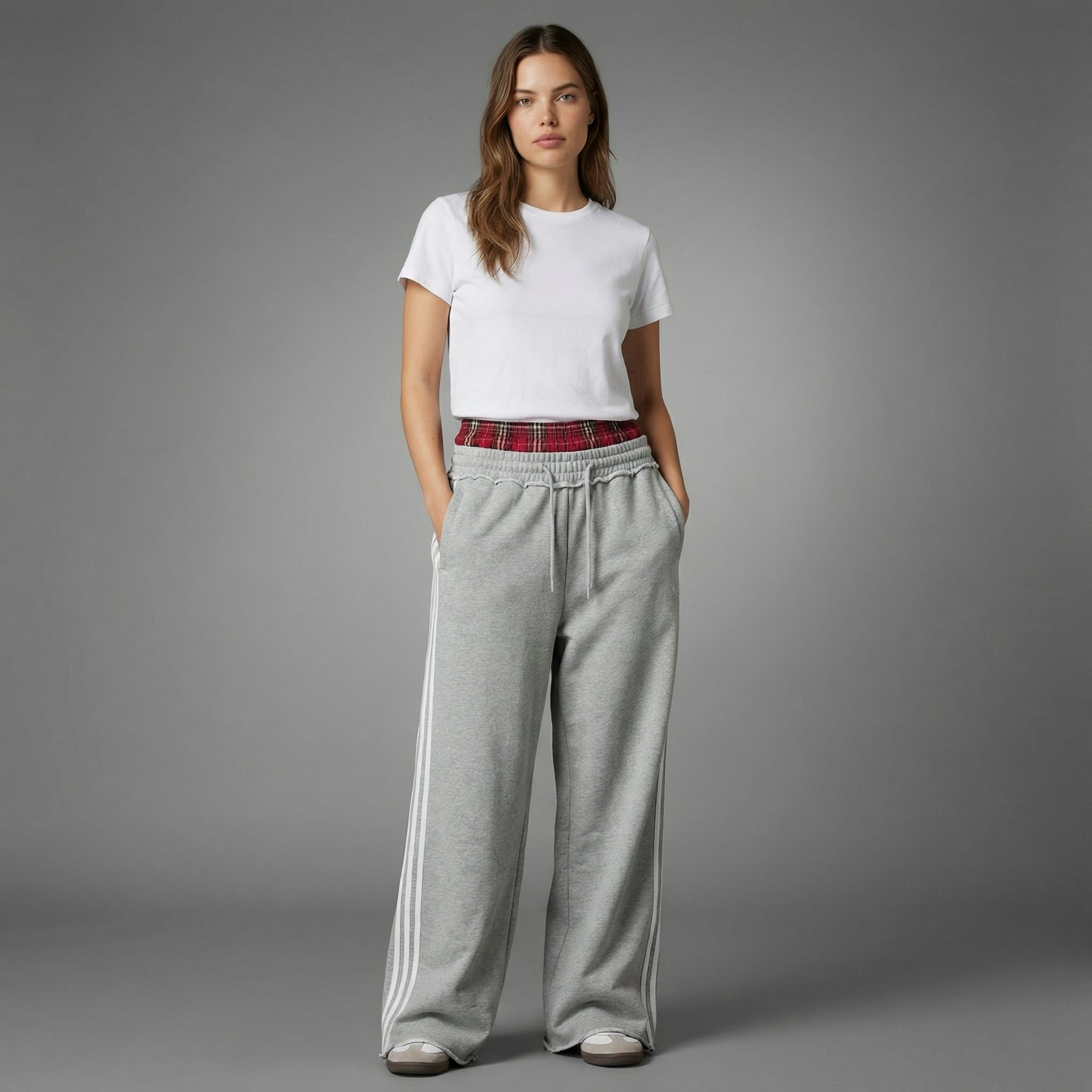 Double Waist Baggy Sweatpants