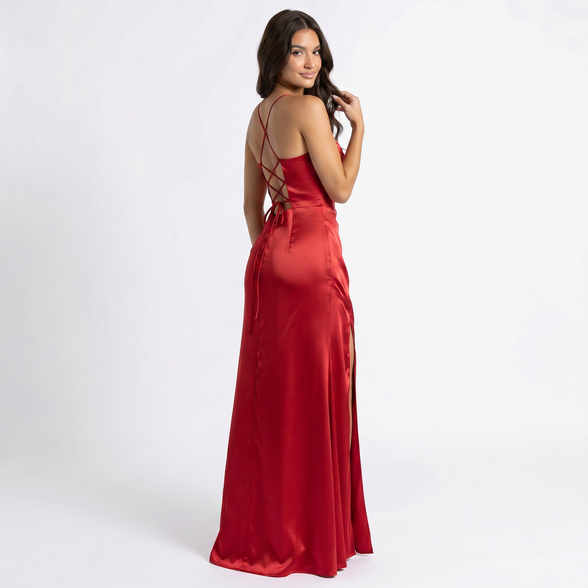 Red Aura Maxi Dress