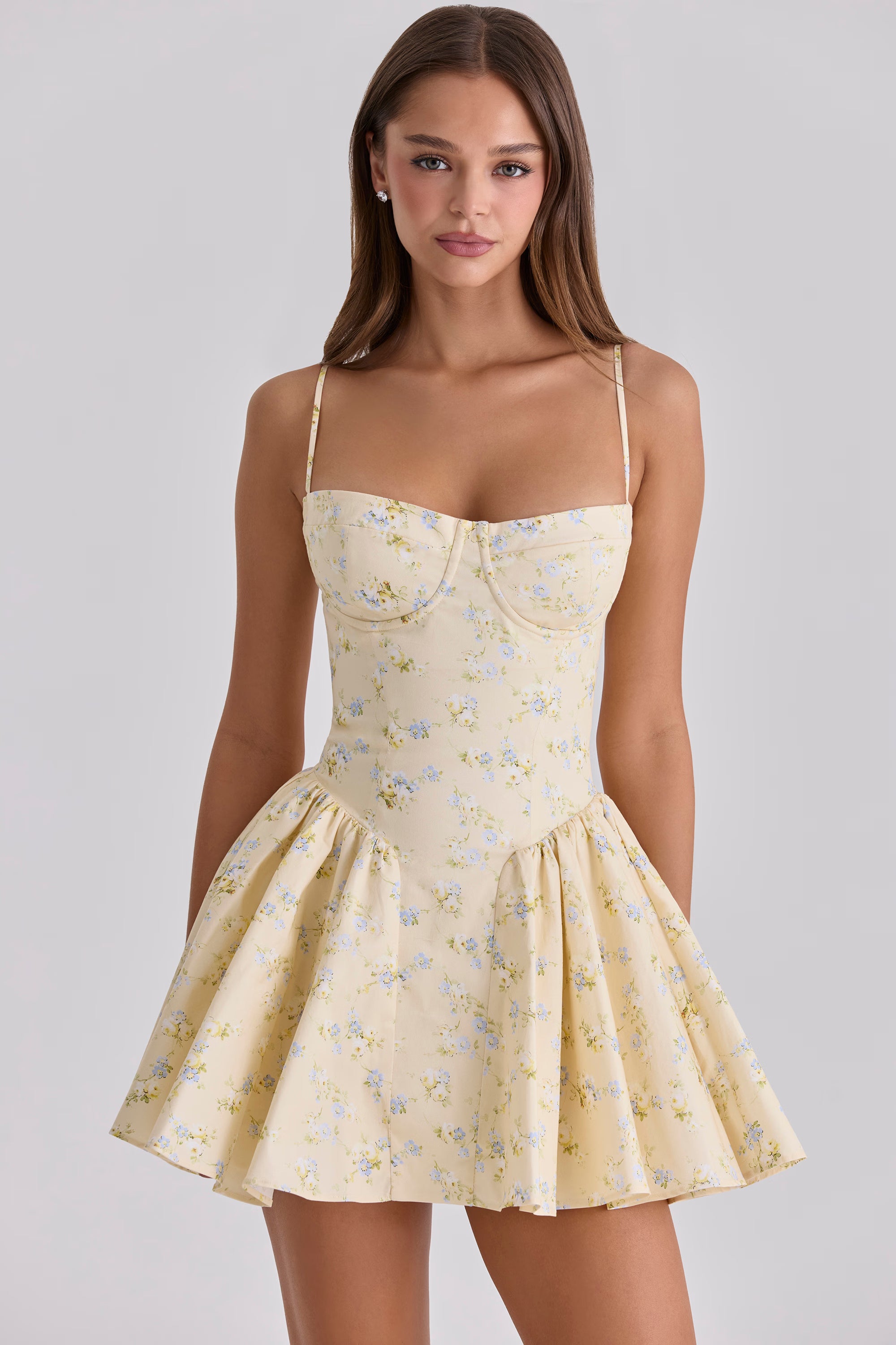 Lemon Corset Mini Dress