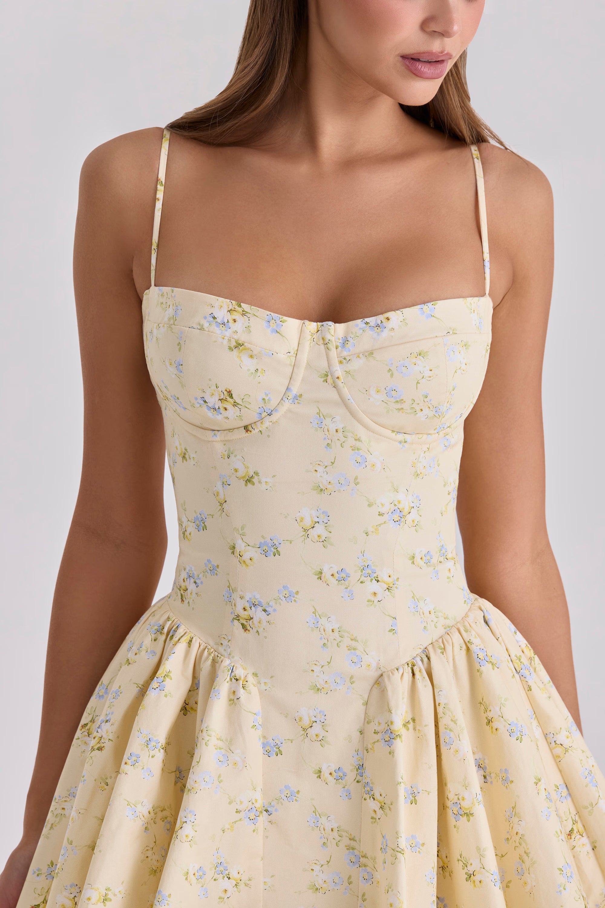 Lemon Corset Mini Dress